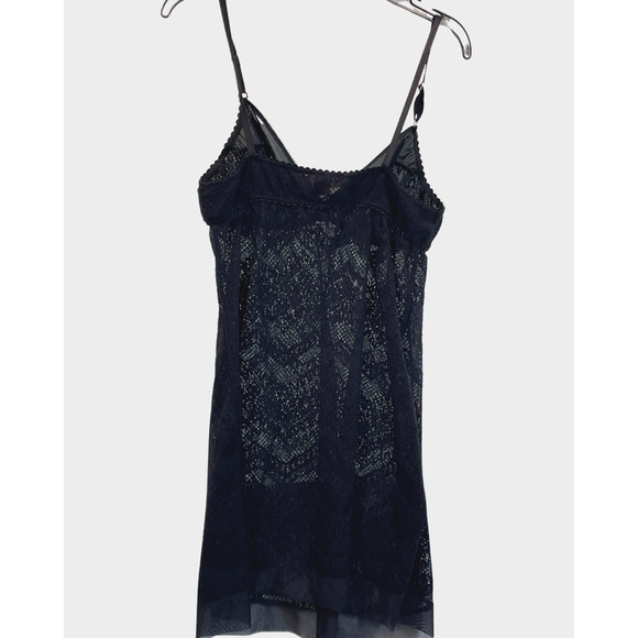 3/$20 Victoria's Secret Very Sexy Sz M Chemise Black Lace Triangle Bra Short - Picture 8 of 9